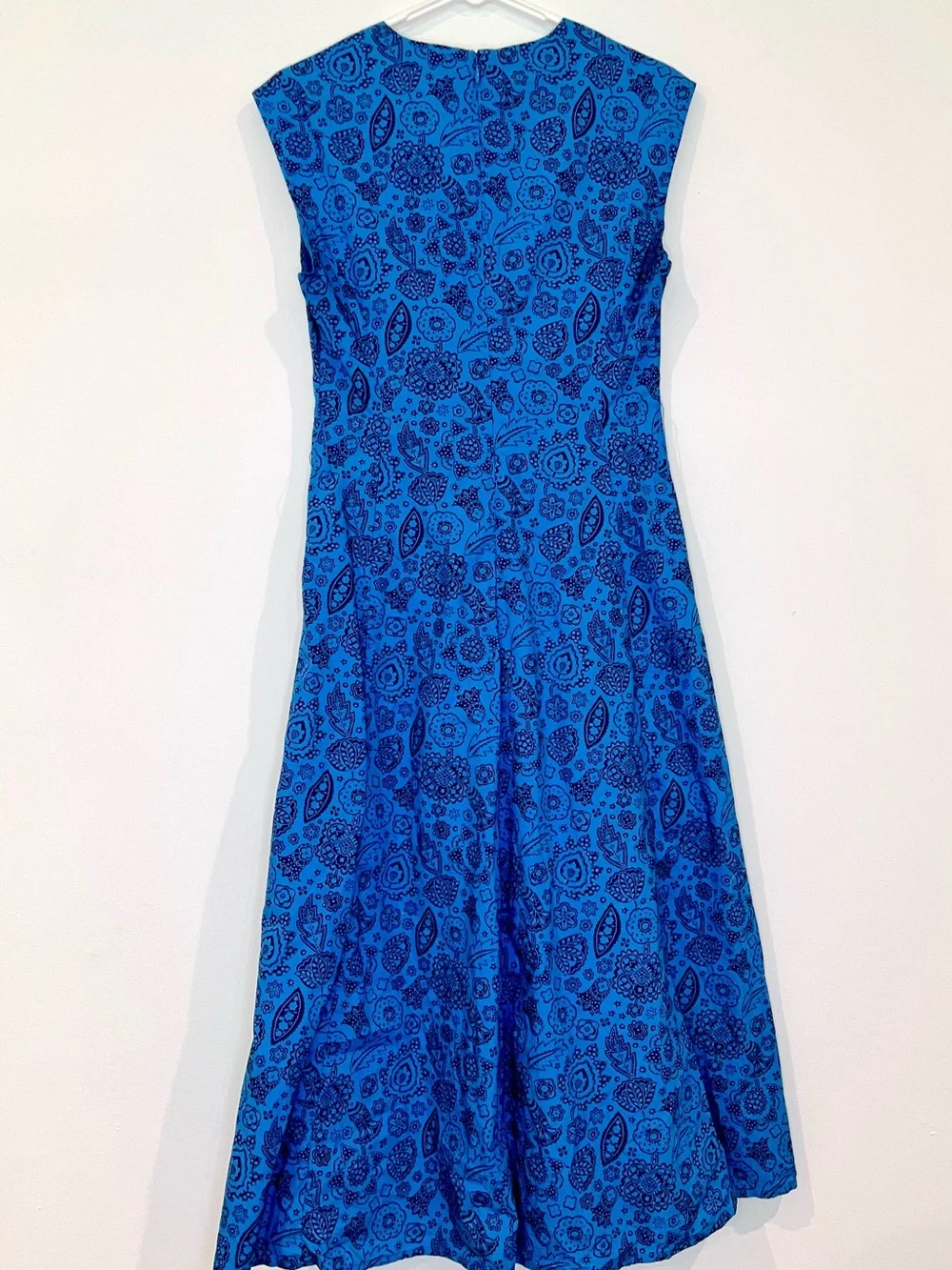 Boden Blue Paisley V-Neck Dress - Picture 6 of 6